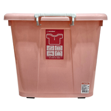 KEYWAY 聯府 銀采 滑輪整理箱 AK1200-2 110L, 紅色, 1個