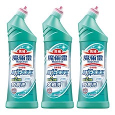 Kao 花王 Magiclean 魔術靈 殺菌瞬潔 馬桶清潔劑 一般款, 超分解垢潔淨, 免刷洗, 500ml, 3瓶