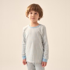 AVANTKI 兒童甜美格紋羅紋家居服