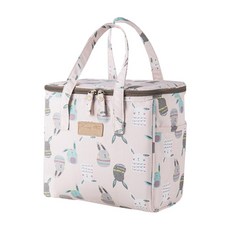 午餐保溫保冷袋, 淺粉色兔子, 1個