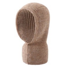 SOFTHOLIC 針織巴拉克拉瓦連帽圍脖, 卡其棕色, 1個