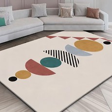 北歐風幾何地毯 疊疊