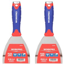 WORKPRO 不鏽鋼刮刀 彈性型 鎚擊型 100mm WP321012, 2個
