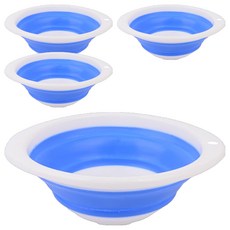 디어모모 접이식 화장실 욕실 대야 세발기 소, 랜덤발송, 4개