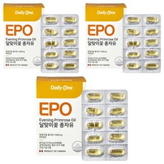 데일리원 달맞이꽃 종자유 감마리놀렌산, 3개, 60.6g