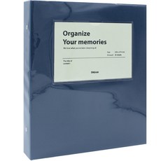 드림산업 오거나이즈 바인더 앨범 백색내지, 네이비, 30매