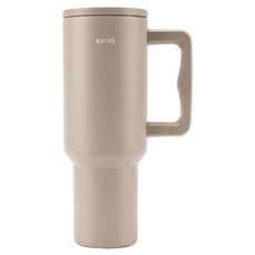 Kinyo 不鏽鋼大容量保溫杯 KIM-3025, 米色, 1個, 1.2L