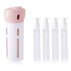 Big Dream 4in1 旅行乳液瓶 + 化妝品瓶 4p 套組, 粉色的, 1個