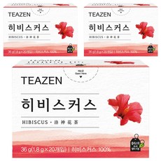 TEAZEN 茶禪 洛神花茶茶包, 1.8g, 20包, 3盒