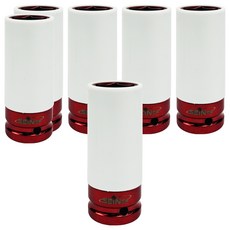 세인티에프 1/2인치 롱 너트 소켓 커버형 휠 복스알 21mm, 6개