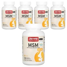 Jarrow FORMULAS 賈羅公式 MSM素食膠囊, 100顆, 5罐