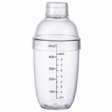 bargogo 胖胖雪克杯-530ML 手打檸檬茶專用 食品級PC材質, 透明, 1個