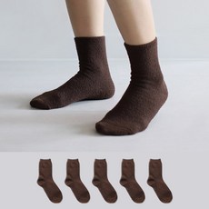 코지라벨 여성용 무지 수면양말 5켤레