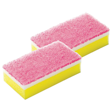 3M Scotch-Brite 百利 日系3層海綿菜瓜布–細緻柔刷, 粉色, 2個, 1個裝