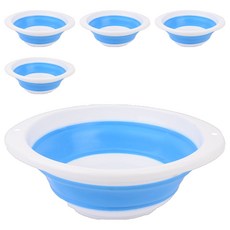 디어모모 접이식 화장실 욕실 대야 세발기 대, 랜덤발송, 5개