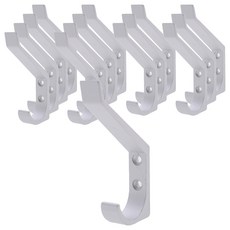 Choice Hardware 2層掛鉤 壁掛式掛鉤, 銀色, 15個