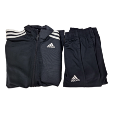 adidas 愛迪達 男童款 Entry Track Suit 三間線套裝 S22636 修身長褲 + 外套