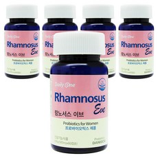 데일리원 람노서스 이브 유산균, 60정, 5개