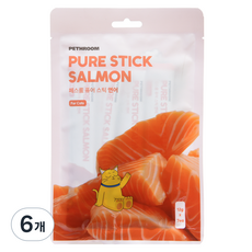 페스룸 고양이 퓨어 스틱 7p, 연어, 84g, 6개