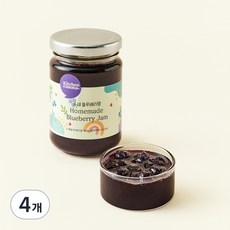 키친콤마 수제 블루베리잼, 180g, 4개