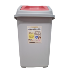 KEYWAY 聯府 環保媽媽附蓋垃圾桶 20L 900g CV-920, 顏色隨機