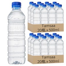 Tamsaa 無標籤天然水, 500ml, 40瓶
