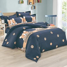 貝貝 台灣製 舒柔棉床包枕套組 雙人, 床包 + 枕套, 1組