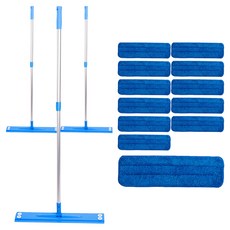 Greenpia 推針藍色 + 環形拖把 4 件套, 3組