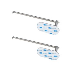 로하라 접착식 스테인레스 키친타올 행주 걸이, 2개