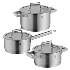 WMF 인덕션 컴포트라인 높은 양수냄비 20cm + 낮은 양수냄비 16cm + 편수냄비 16cm, 실버, 1세트