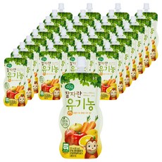 자연은 잘자란 유기농 코코몽 과일야채주스 100ml, 오렌지, 40개