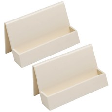 윰스 심플 데스크 명함꽂이 카드홀더 아이보리, 2개, 1단