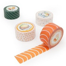 suck UK 或國際象棋壽司設計紙膠帶 4件套, 混色, 1套