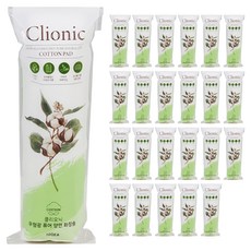 Clionic 無螢光純淨雙面化妝棉, 100入, 24個