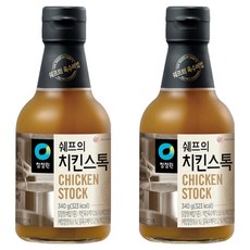청정원 쉐프의 치킨스톡, 340g, 2개