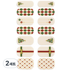 가이만 셀프 아트 네일스티커 세트, 2세트, ZX-3786