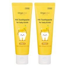 Orgabebe HA 幼兒低氟500ppm牙膏 香蕉口味, 60g, 2個
