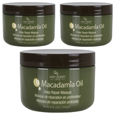 헤어 케미스트 마카다미아 오일 디프 리페어 마스크, 227g, 3개