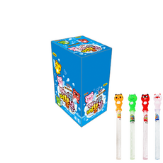 Animal Bubble Bong Stick 肥皂泡 4 x 6p 套組, 粉色、藍色、綠色、黃色, 1套