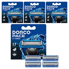 DORCO 多可樂客 Face 7II FRESH刮鬍刀片, 4入, 4盒