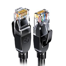 biaze 畢亞茲 CAT6 8芯雙絞 千兆高速網路傳輸線, 3m, 黑色, 1條