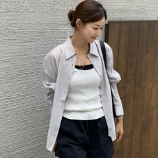 MIND BRIDGE 女款絲質寬鬆襯衫 MZWS6201