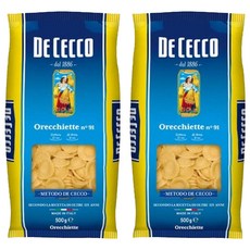 DE CECCO 得科 貓耳朵麵 N.91, 500g, 2個