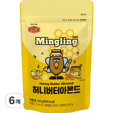 머거본 허니버터 아몬드, 100g, 6개