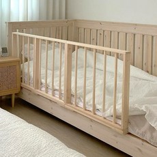 플라팜 소나무 아기침대가드 900, 네추럴