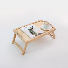 現代木質可折疊原木床上桌, 單一顏色