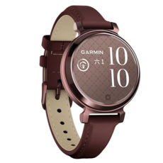 GARMIN Lily 2 智慧腕錶 經典皮革錶帶款, 藍牙, 25.4mm, 橡樹摩卡, 1支