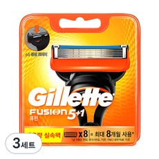 Gillette 吉列 鋒隱動力刮鬍刀片, 3個, 8入