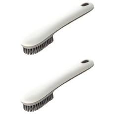 modernmore 日常洗鞋運動鞋清潔刷, 白色, 2個