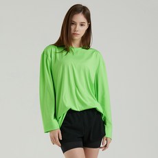 에이치머스 여성용 오버핏 팜비치 래쉬가드 상의 + 레깅스 숏팬츠